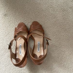 Manolo Blahnik strappy heels. Like new